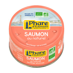 Saumon au naturel bio - 93g