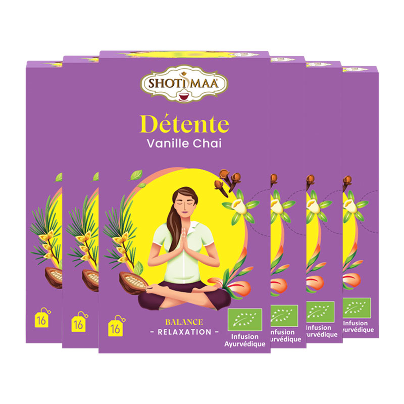 Infusion Détente - Vanille chai - Lot de 6 boites