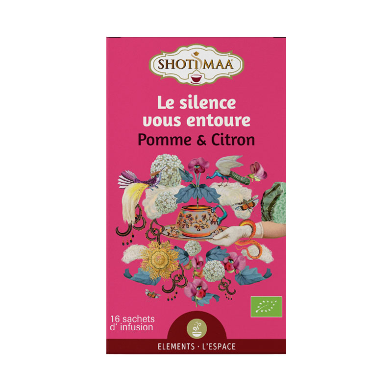 Infusion Le silence vous entoure - Pomme et citron - 16 sachets