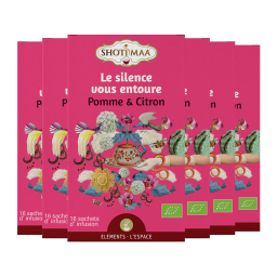 Infusion Le silence vous entoure - Pomme et citron - Lot de 6 boites