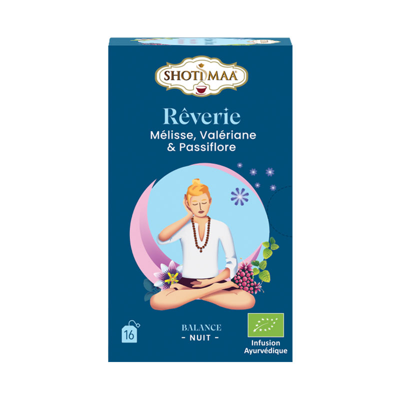 Infusion Rêverie - Mélisse, valériane et passiflore - 16 sachets