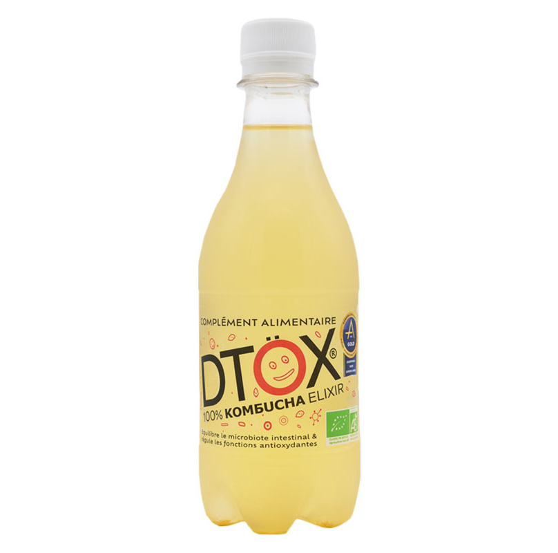 Kombucha elixir bio D-Töx - Bouteille de 33cl | D-Töx