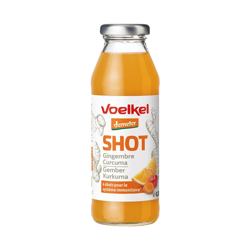 Shot au gingembre et curcuma certifié Demeter - 28cl