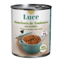 Lentilles saucisse bio de Toulouse - 840g