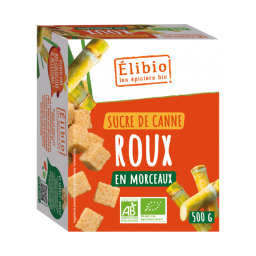 Sucre de canne roux bio en morceaux - 500g