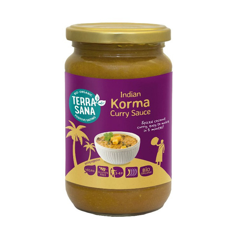 Sauce indienne Korma au curry bio - 350g