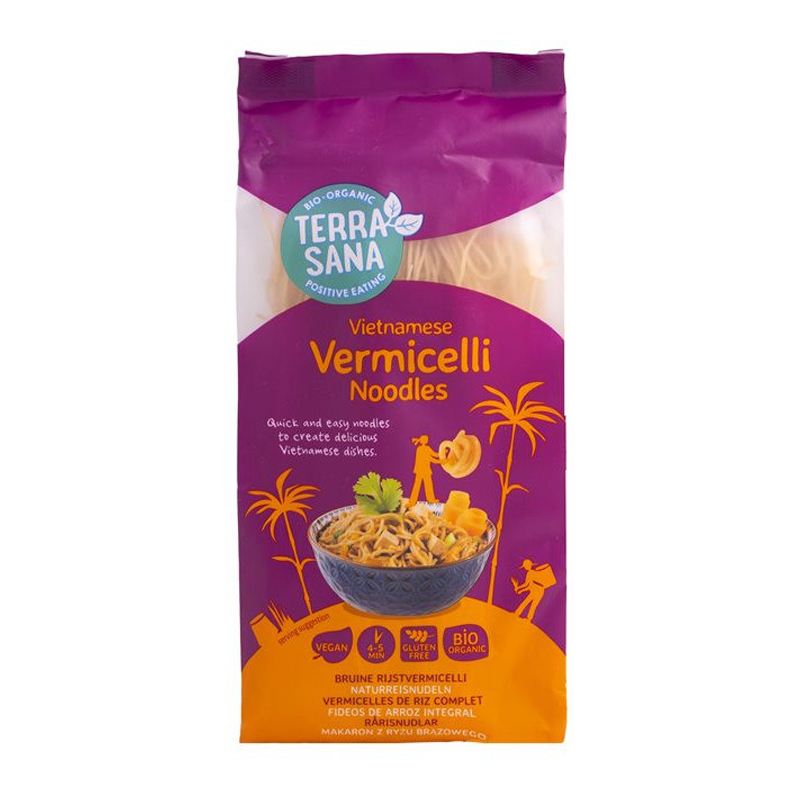 Vermicelles vietnamiens de riz complet bio - 250g