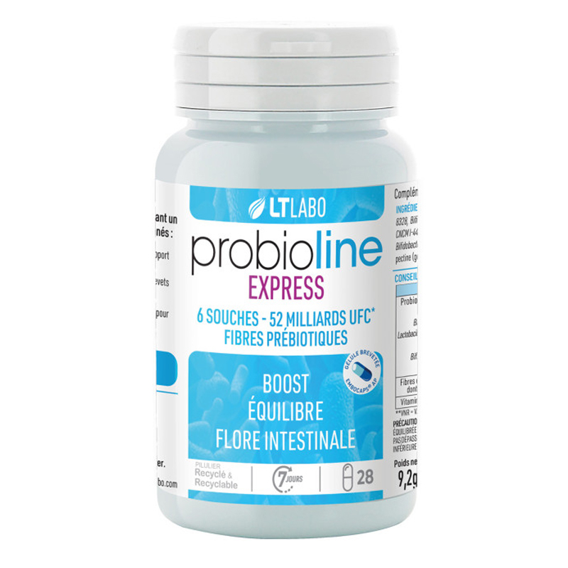 Probioline express - Flore intestinale - 28 gélules