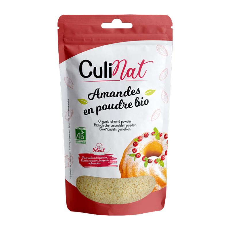 Amandes émondées bio en poudre - 125g