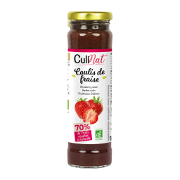 Coulis de fraise bio, 70% de fruits - 165g