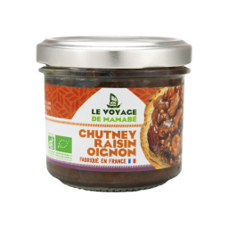 Chutney au raisins et oignon bio - 105g