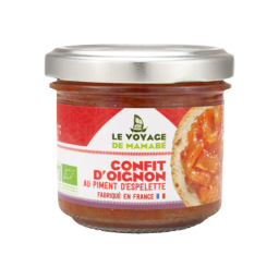 Confit d'oignon au piment d'Espelette bio - 105g