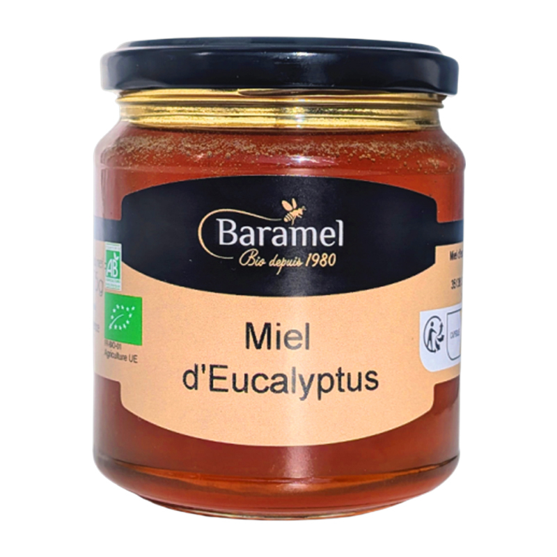Miel d'eucalyptus bio - Origine Europe - 375g