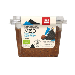 Miso de riz avec 25% de sel en moins non pasteurisé - 300g