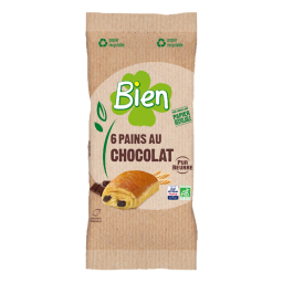 Pain au chocolat bio pur beurre x6 - 270g