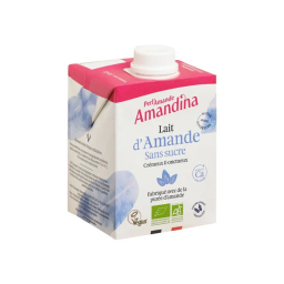 Lait d'amande sans sucre bio Amandina - 50cl