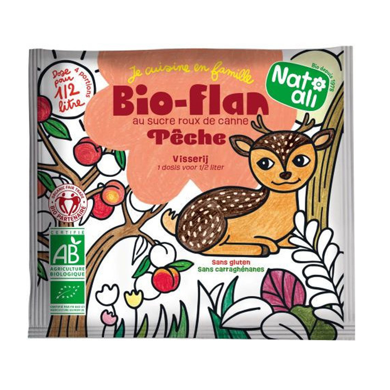 Bioflan kids à la pêche bio - 30g