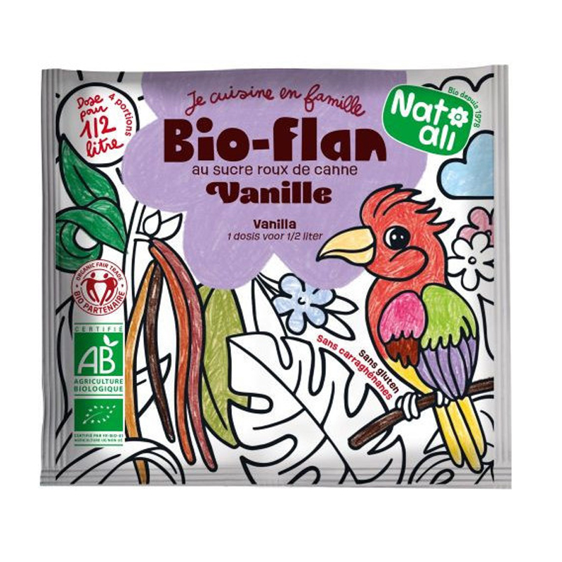Bioflan kids à la vanille bio - 30g