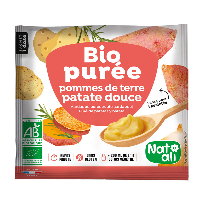 Purée de pommes de terre et patate douce bio - 30g