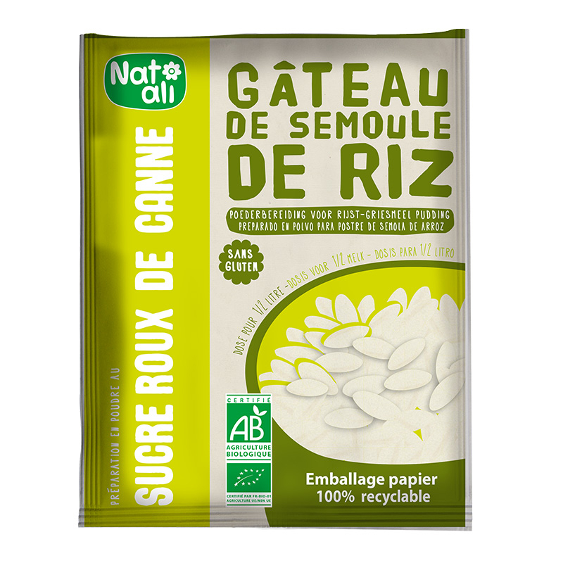 Préparation pour gâteau de semoule au riz sans gluten - 70g
