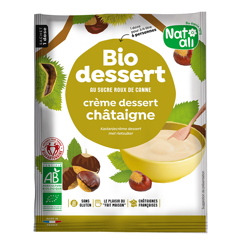 Bio dessert - Préparation pour crème à la châtaigne bio - 60g