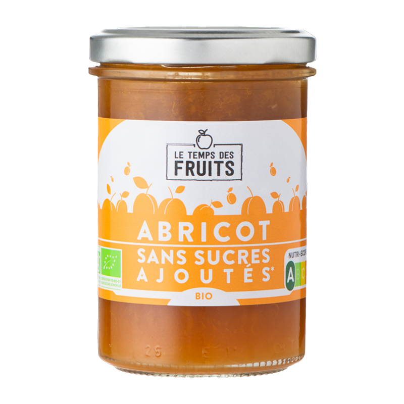 Préparation d'abricots sans sucres ajoutés bio - 210g