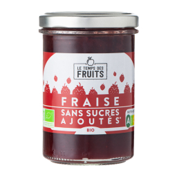 Préparation de fraises sans sucres ajoutés bio - 210g