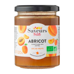 Confiture extra d'abricot bio - 320g