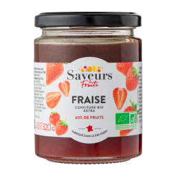 Confiture extra de fraise bio - 320g