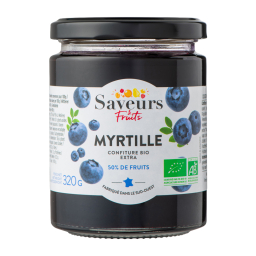 Confiture extra de myrtille bio - 320g