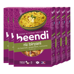 Riz basmati Biryani au gingembre et curcuma bio - Lot de 6x250g