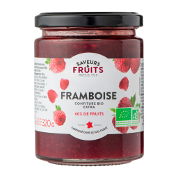 Confiture extra de framboise bio - 320g