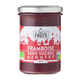 Préparation de framboises sans sucres ajoutés bio - 210g