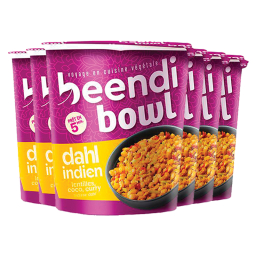 Beendi bowl - Dahl indien de lentilles corail coco et curry - Lot de 6x70g