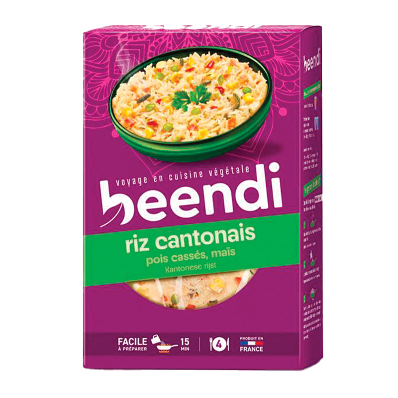 Riz cantonais bio aux pois cassés et maïs - 250g