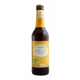 Bière blonde bio Spelty au malt d'épeautre, sans alcool - 33cl