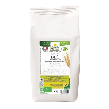 Farine de blé pâtissière T45 bio - 1kg