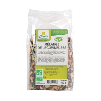 Mélange de légumineuses bio - 500g