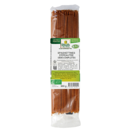 Spaghettines d'épeautre demi-complète bio - 500g