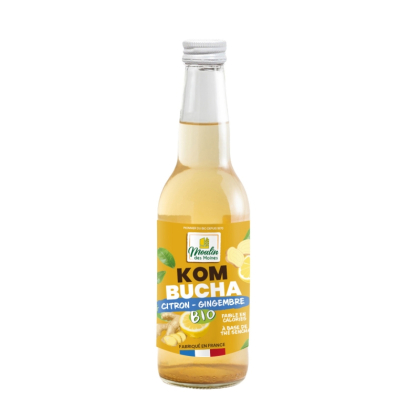Kombucha citron gingembre bio - 33cl