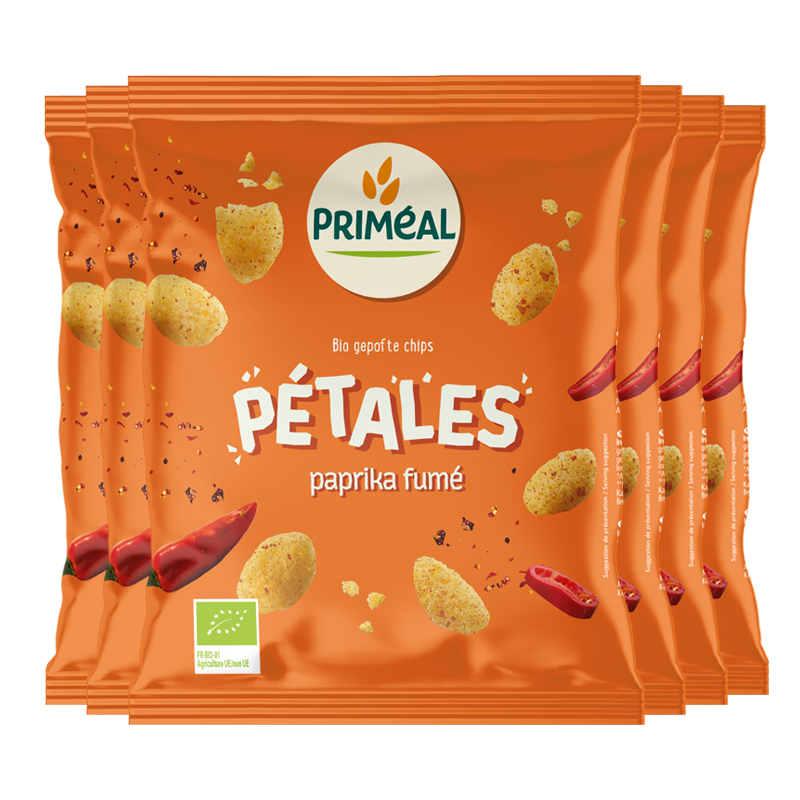 Pétales bio au paprika fumé - Lot de 6x75g