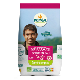 Riz basmati demi complet bio et équitable - 1kg