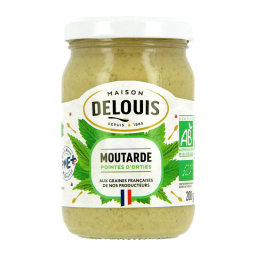 Moutarde bio aux pointes d'orties et graines françaises bio - 200g