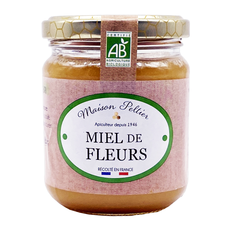 Miel de fleurs crémeux bio - Origine France - 250g