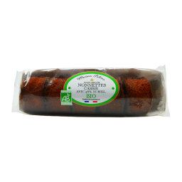 Nonnettes au miel fourrées au cassis bio - 160g