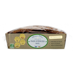 Pain d'épices au miel bio tranché - 250g