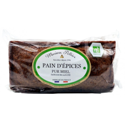 Pain d'épices bio pur miel, sans sucre ajouté - 250g