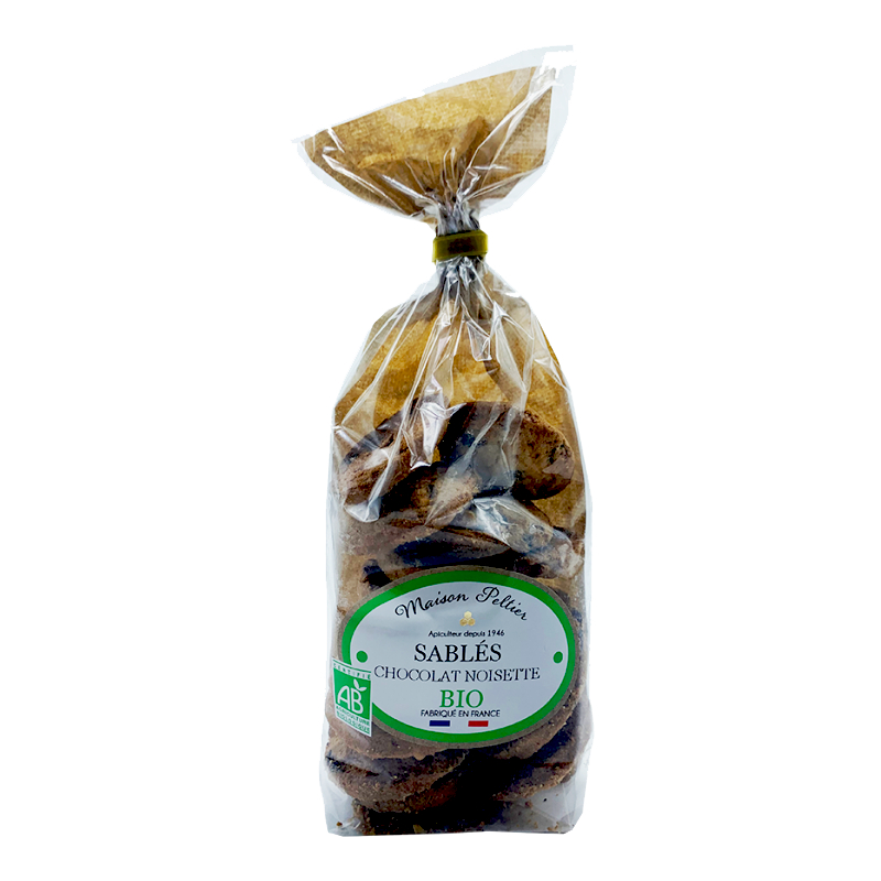 Sablés bio chocolat noisette - 160g