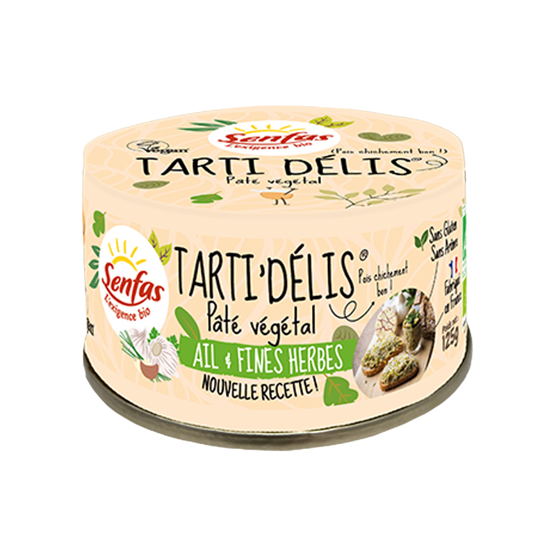 Terrine végétale bio Tarti Délis ail & fines herbes - 125g