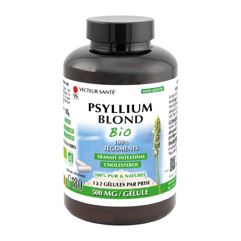Psyllium blond bio - 180 gélules